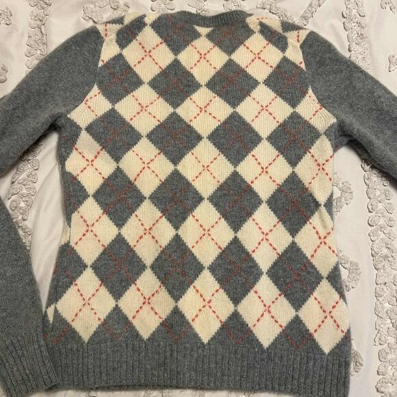 Women's J crew argyle crew neck sweater size XS - Picture 4 of 8